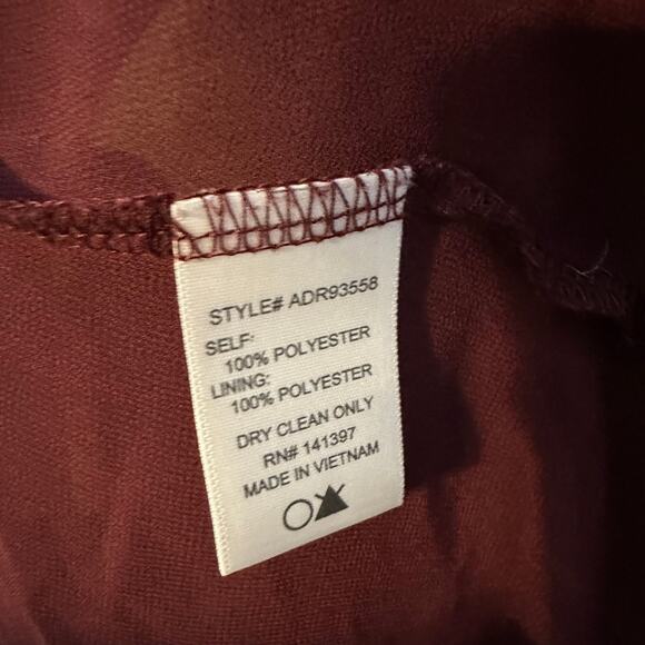 ASTR The Label Wine Red Floral Long Sleeve Lined Mini Dress Medium / Small - Picture 9 of 10